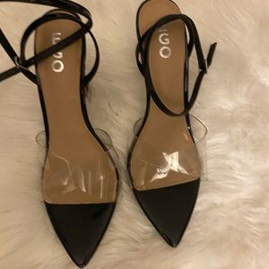 Ego sexy wrapped around the ankles black and clear